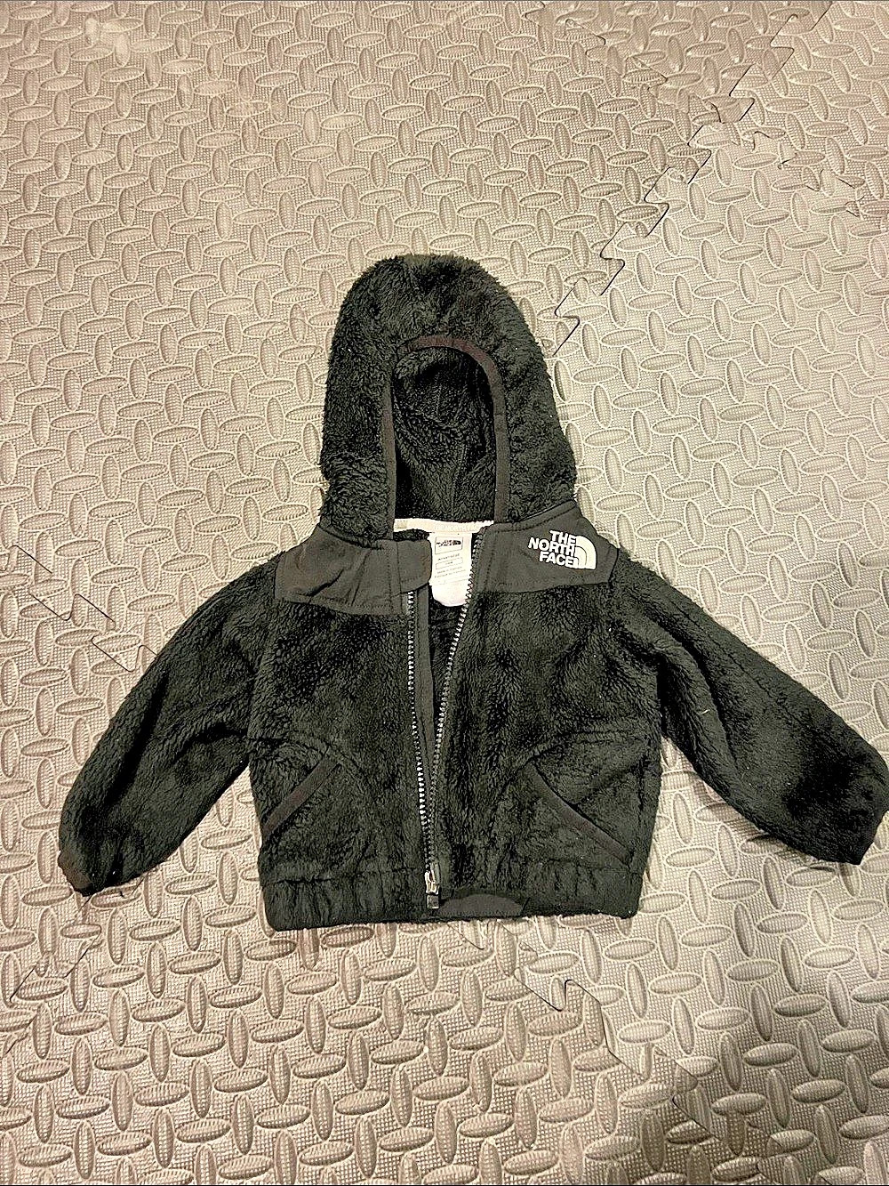 The North Face Infant Oso Hooded Fleece Jacket Black Baby 3-6M